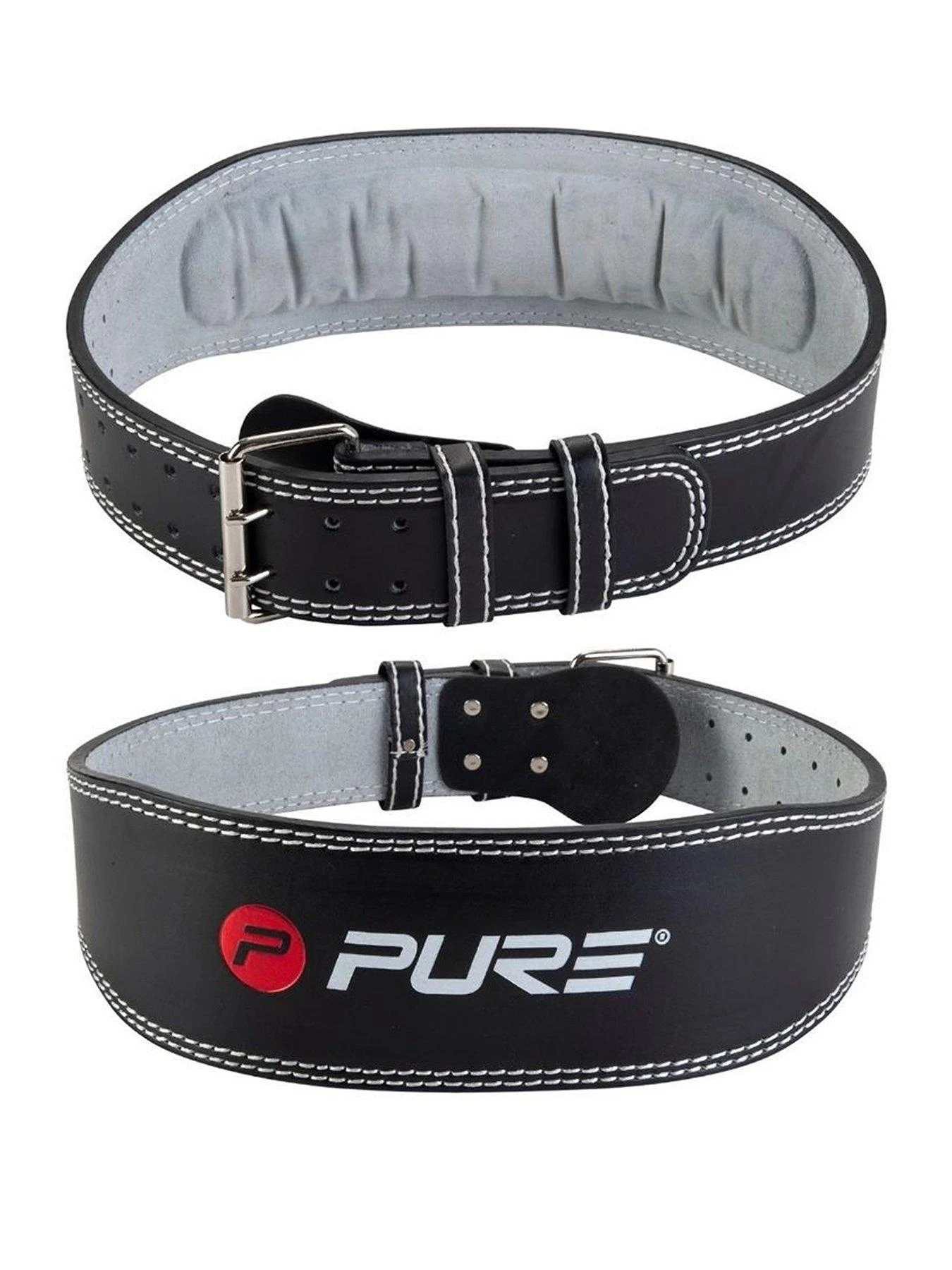 Pure2Improve Deluxe Padded Leather And Suede Weightlifting Belt (Small) 1 Pure2Improve Deluxe Padded Leather And Suede Weightlifting Belt (Small)