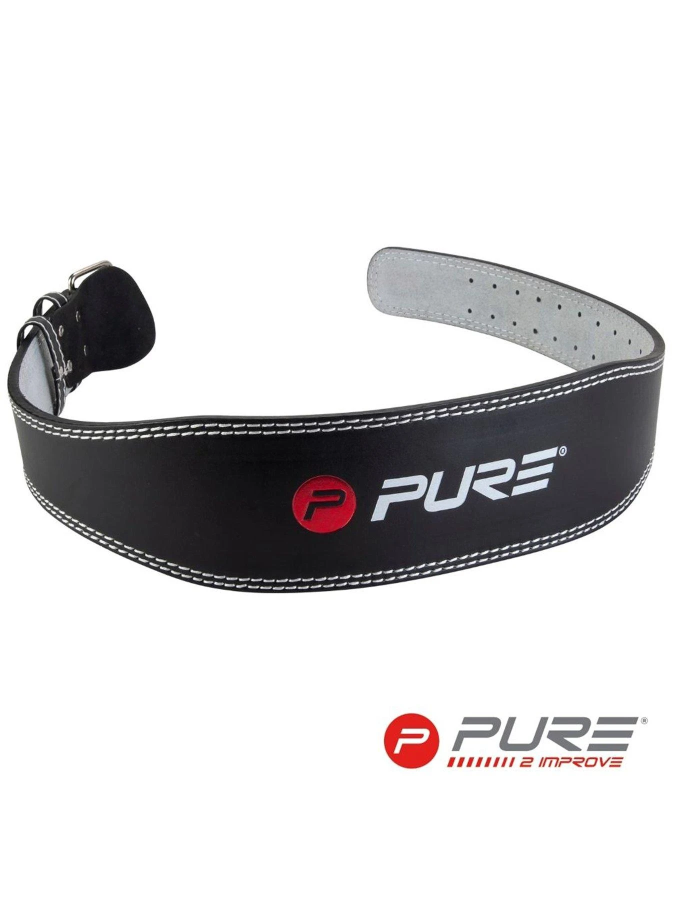 Pure2Improve Deluxe Padded Leather And Suede Weightlifting Belt (Small) 4 Pure2Improve Deluxe Padded Leather And Suede Weightlifting Belt (Small) - Image 4