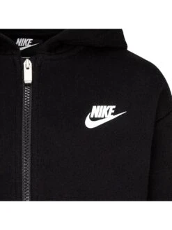 Nike Younger Club Fleece High Low Full Zip Hoodie - Black -Sport Sphere RJYLP SQ4 0000000004 BLACK SLd