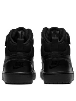 Nike Junior Court Borough Mid 2 Trainer - Black Black -Sport Sphere RN6LK SQ2 0000000226 BLACK BLACK SLb