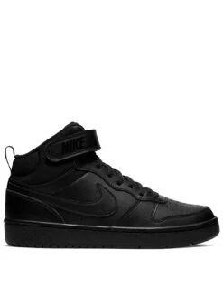 Nike Junior Court Borough Mid 2 Trainer - Black Black -Sport Sphere RN6LK SQ3 0000000226 BLACK BLACK SLs