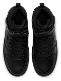 Nike Junior Court Borough Mid 2 Trainer - Black Black -Sport Sphere RN6LK SQ4 0000000226 BLACK BLACK SLt