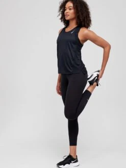 Nike Women's Running Df Race Day Singlet - BLACK/SILVER -Sport Sphere RNEJC SQ3 0000000004 BLACK MDo