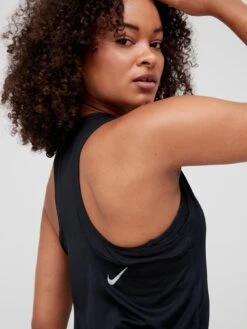 Nike Women's Running Df Race Day Singlet - BLACK/SILVER -Sport Sphere RNEJC SQ4 0000000004 BLACK MDd