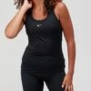 Nike Women's The One Df Elastika Tank Top - BLACK/WHITE