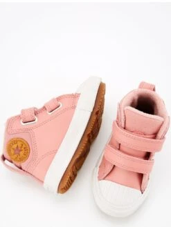 Converse Chuck Taylor All Star Berkshire Boot Hi Infant Trainer - Pink/White  -Sport Sphere RNNNR SQ4 0000000217 PINK WHITE SLt