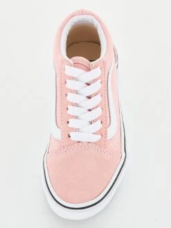Vans Old Skool Childrens Girl Trainers-Pink/White -Sport Sphere RNNXV SQ4 0000000217 PINK WHITE SLt