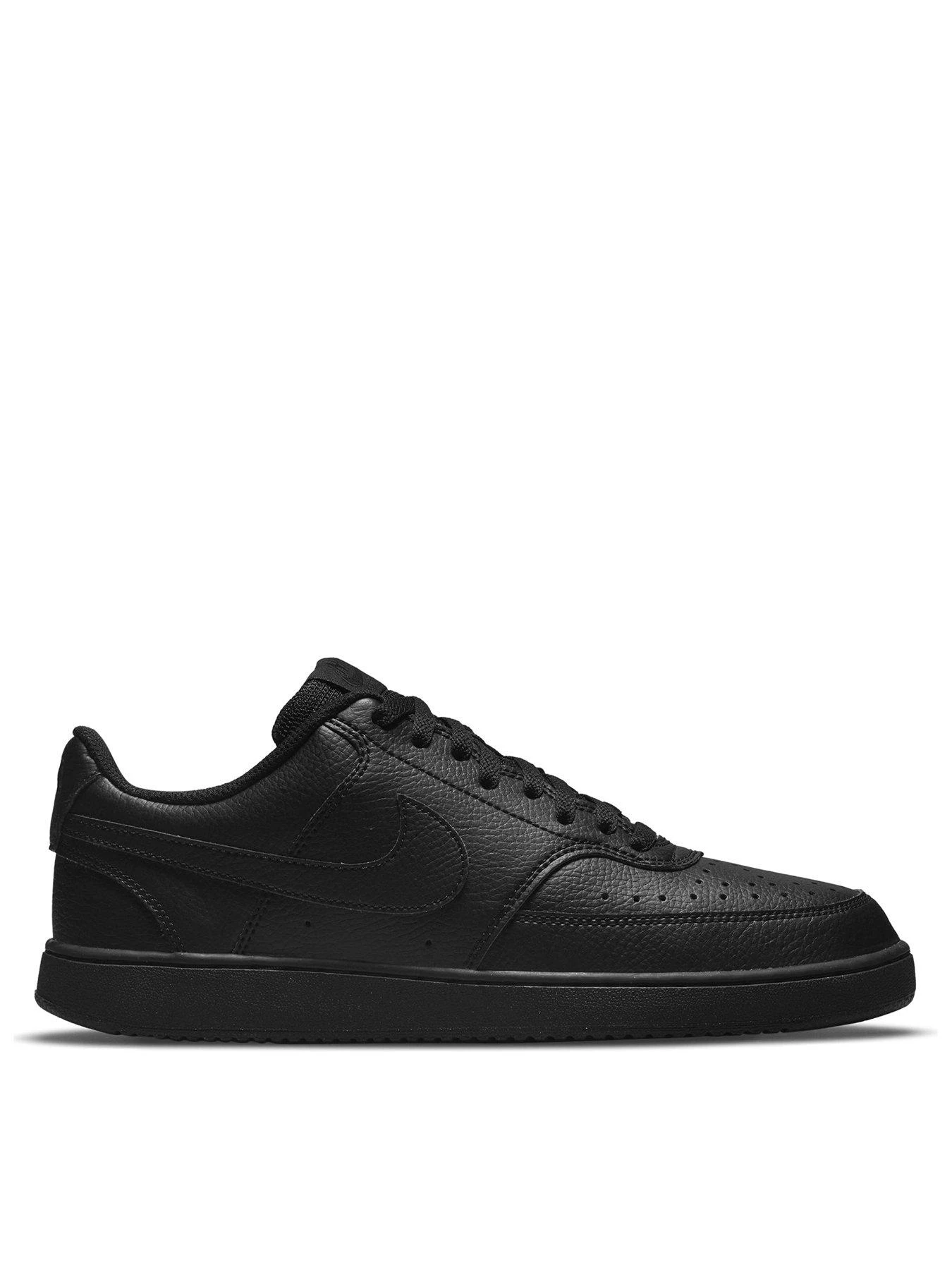 Nike Court Vision Low - Black 3 Nike Court Vision Low - Black - Image 3
