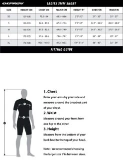 Osprey Origin Womens Shorty Wetsuit (Black/Blue) -Sport Sphere RQFQG SQ7 0000000024 BLACK BLUE DGy