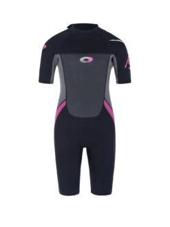 Osprey Origin Girls Shorty Wetsuit Black/Pink