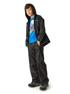 Regatta Kids Stormbreak Waterproof Jacket - Black -Sport Sphere RUAVA SQ3 0000000226 BLACK BLACK SLb
