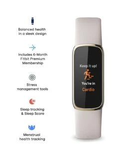 Fitbit Luxe Fitness Tracker - Soft Gold/Porcelain White -Sport Sphere RVNP6 SQ2 0000000013 WHITE SLb