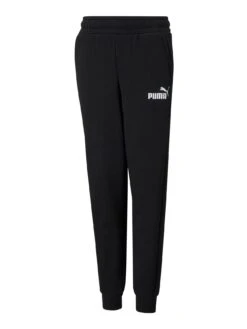 Puma Boys Essentials Logo Fleece Pants - Black