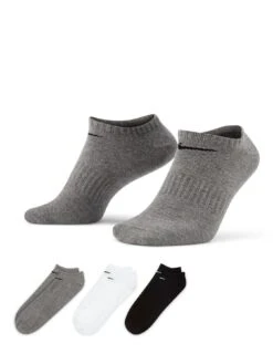 Nike Train Everyday Lightweight No Show Socks - White/Grey/Black -Sport Sphere RWEGT SQ4 0000000361 WHITE GREY SLd1