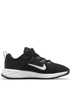 Nike Children's Revolution 6 - Black/White  -Sport Sphere RWQET SQ3 0000000019 BLACK WHITE SLs