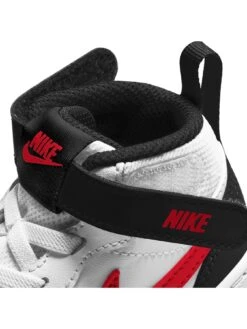 Nike Court Borough Mid 2 Infant - White/Red -Sport Sphere TGA6R SQ6 0000000304 WHITE RED SLd
