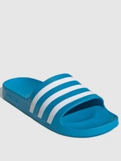 Adidas Sportswear Adidas Adilette Aqua Sliders - Light Blue/White