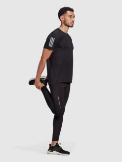 Adidas Performance Own The Run T-shirt - Black/Reflective Silver -Sport Sphere TL6QU SQ3 0000000865 BLACK REFLECTIVE SILVER MDo