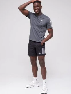 Adidas Performance Own The Run Shorts - Black/Reflective Silver -Sport Sphere TL7AD SQ3 0000000865 BLACK REFLECTIVE SILVER MDo