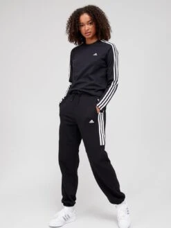 Adidas Sportswear Essentials 3-stripes Long-sleeve Top - Black/White -Sport Sphere TLCHG SQ3 0000000004 BLACK MDo