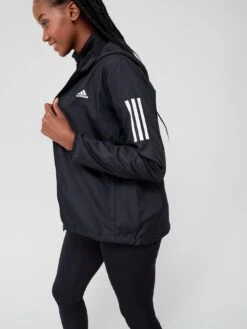 Adidas Performance Own The Run Hooded Running Windbreaker - Black -Sport Sphere TLDAN SQ4 0000000004 BLACK MDd