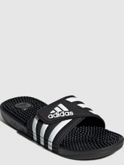 Adidas Sportswear Adidas Adissage Sliders - Black/White -Sport Sphere TVTVW SQ3 0000000019 BLACK WHITE SLs