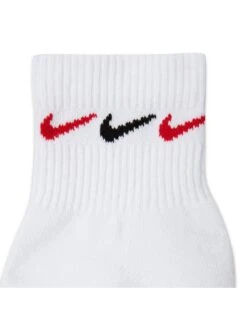 Nike Men's Train Everyday Plus Cushioned Graphic 3 Pack Ankle Sock - WHITE/MULTI -Sport Sphere TYNK4 SQ4 0000000225 WHITE MULTI SLd1