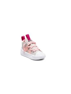 Converse Chuck Taylor All Star Hi Infant Girls Ultra Color Pop Trainers -Grey/Pink -Sport Sphere U3JAU SQ6 0000000289 GREY PINK SLd