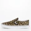Vans Classic Slip-On Flocked Junior Girl Trainers - Leopard
