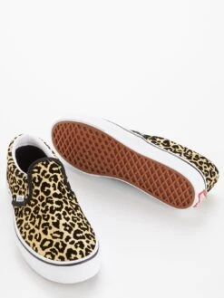 Vans Classic Slip-On Flocked Junior Girl Trainers - Leopard -Sport Sphere U3M36 SQ5 0000000147 LEOPARD SLu