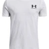 UNDER ARMOUR Boys Sportstyle Small Logo T-Shirt - White/Black