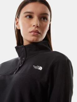 THE NORTH FACE TKA Glacier Snap-Neck Pullover Top - Black -Sport Sphere U7F4R SQ4 0000000004 BLACK MDd