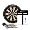 Bullet Professional Dartboard Starter Set - Includes Scoreboard, Marker Pen, Eraser, Two Sets Of Steel Darts