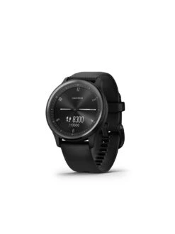 Garmin Vivomove Sport Hybrid Smartwatch With Hidden Touchscreen Display -Sport Sphere UDP6L SQ7 0000000004 BLACK SLd3