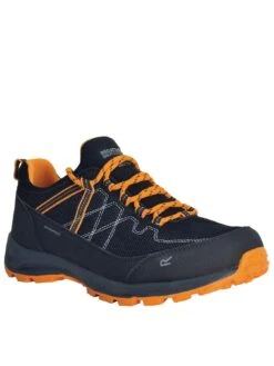 Regatta Samaris Lite Low Waterproof Walking Shoes - Black/Orange