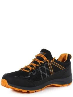 Regatta Samaris Lite Low Waterproof Walking Shoes - Black/Orange -Sport Sphere UEXU6 SQ4 0000000301 BLACK ORANGE SLt