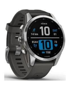 Garmin Fenix 7S Multisport GPS Watch - Silver With Graphite Band