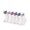 Converse Younger Kids Wordmark Crew 6 Pack Socks - White