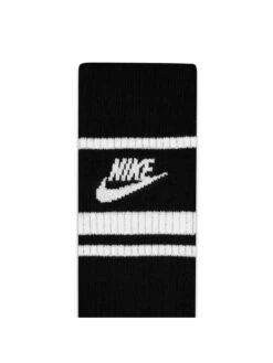 Nike Men's NSW Everyday ES/Sential 3Pack Futura Ring Crew Socks - BLACK/WHITE -Sport Sphere UHFPH SQ4 0000000019 BLACK WHITE SLd1