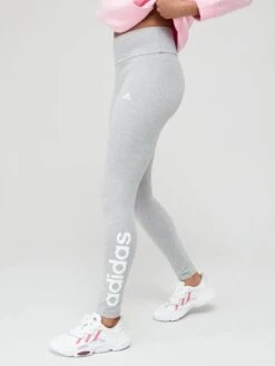 Adidas Sportswear Essentials High-waisted Logo Leggings - Grey/White
