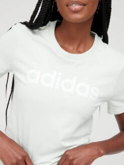 Adidas Essentials Linear Slim T-Shirt - Light Green -Sport Sphere UJ3NG SQ4 0000003112 LIGHT GREEN MDd