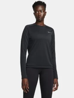 Nike Running Pacer Long Sleeve Crew - Black