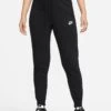 Nike NSW Club Fleece Mid Rise Tight Joggers - Black/White