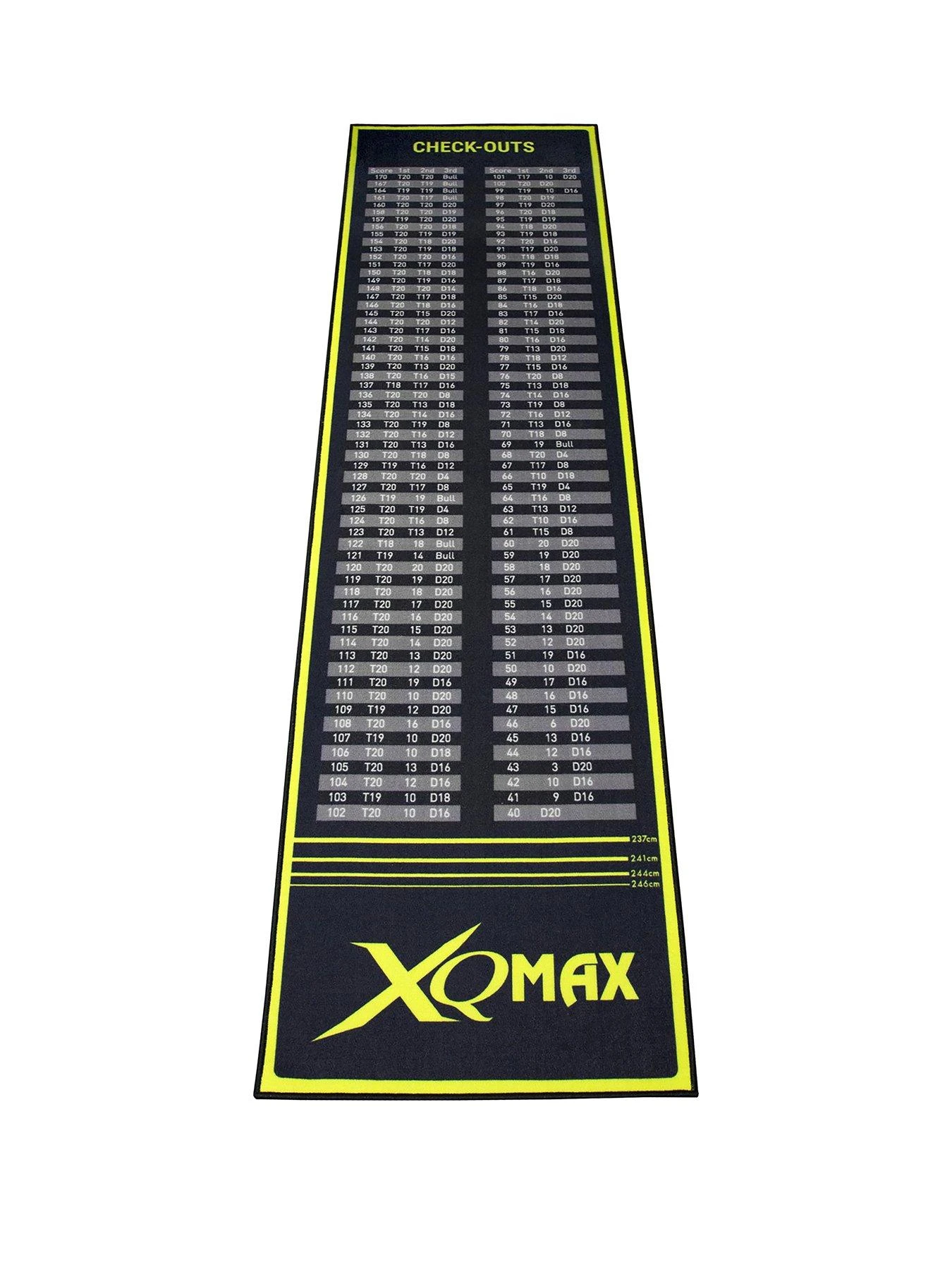 XQ Max Checkout Darts Mat For Home Practice - Black/Green 1 XQ Max Checkout Darts Mat For Home Practice - Black/Green