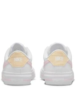 Nike Court Legacy Junior Girls Trainers -Sport Sphere ULGCD SQ2 0000000524 WHITE PINK SLb