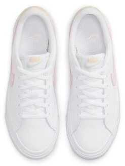 Nike Court Legacy Junior Girls Trainers -Sport Sphere ULGCD SQ4 0000000524 WHITE PINK SLt