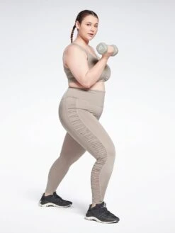 Reebok Bold High-waisted Ruched Leggings (plus Size) -Sport Sphere UN7DQ SQ3 0000000005 GREY MDo