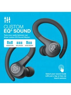 JLab GO Air Sport True Wireless Headphones -Sport Sphere UT2J6 SQ7 0000000004 BLACK SLd3
