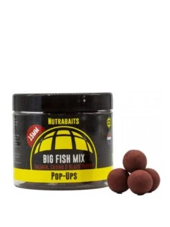 Nutrabait Pop Ups - Big Fish Mix - 15mm - Salmon Caviar & Black Pepper