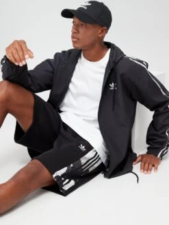 Adidas Originals Camo Windbreaker - Black/White -Sport Sphere UTXHT SQ4 0000000019 BLACK WHITE MDd